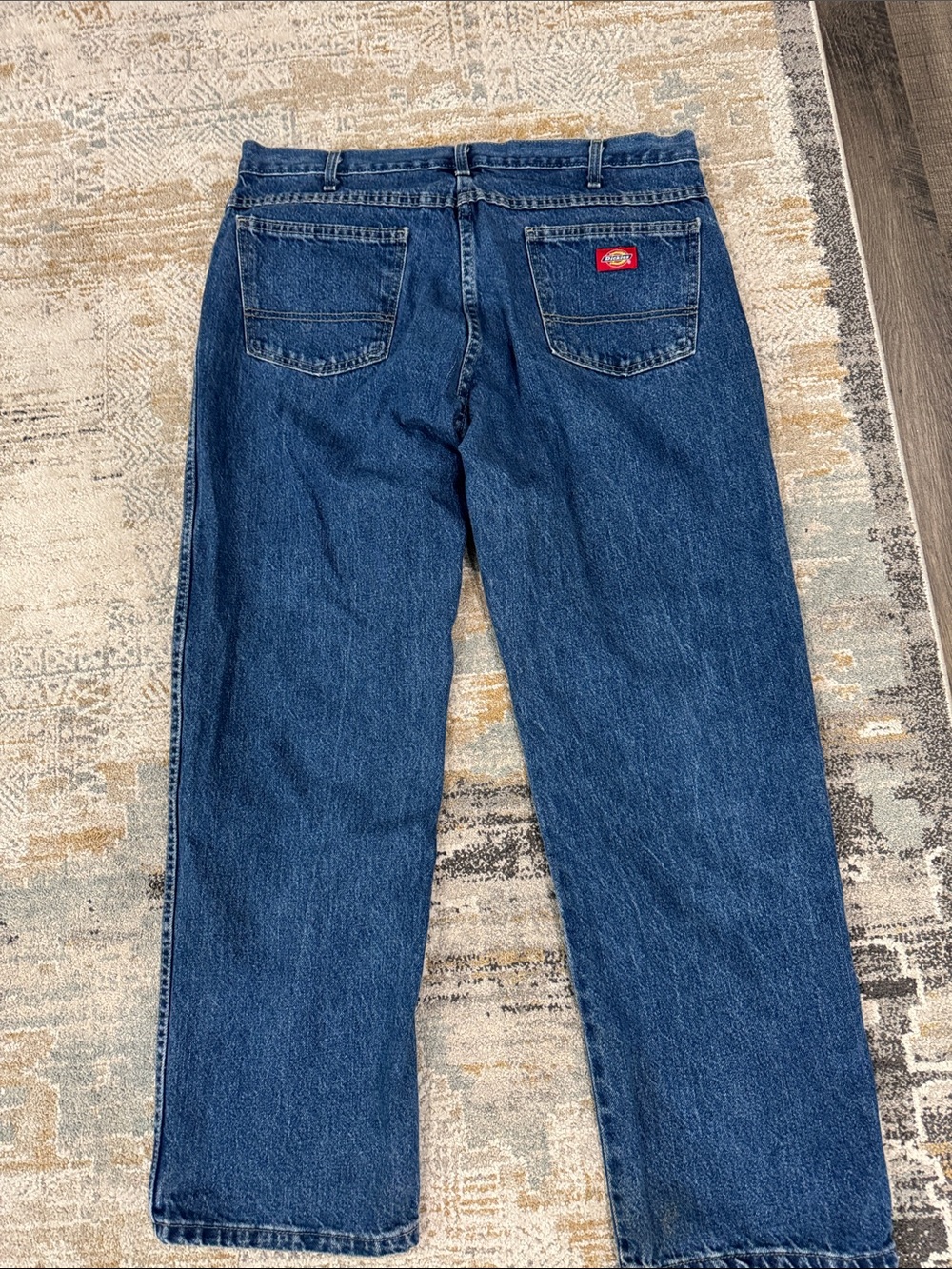 Dickies Men's Blue Denim Jeans - Straight Fit Vintage 36x30